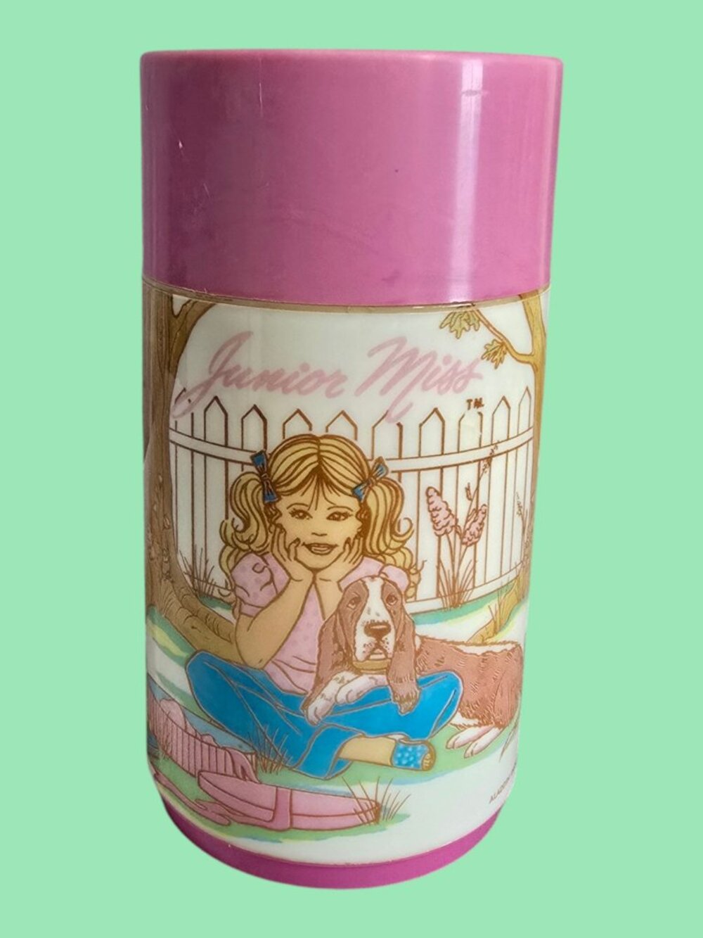 Vintage Junior Miss 8 oz Hot / Cold Thermos Aladdin Industries Pink